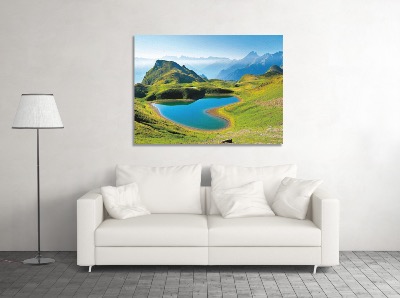 TOILE IMPRIMÉE LES PYRÉNÉES LE LAC DU MONTAGNON 50X70 CM